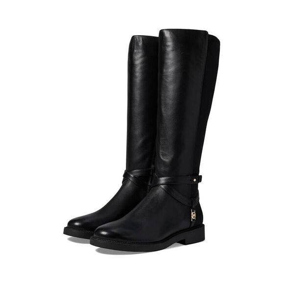 Michael Kors Abigail 40F4ABMB6L-001 Women's 9 Black Leather Riding Boots RHS2439 - Picture 10 of 10